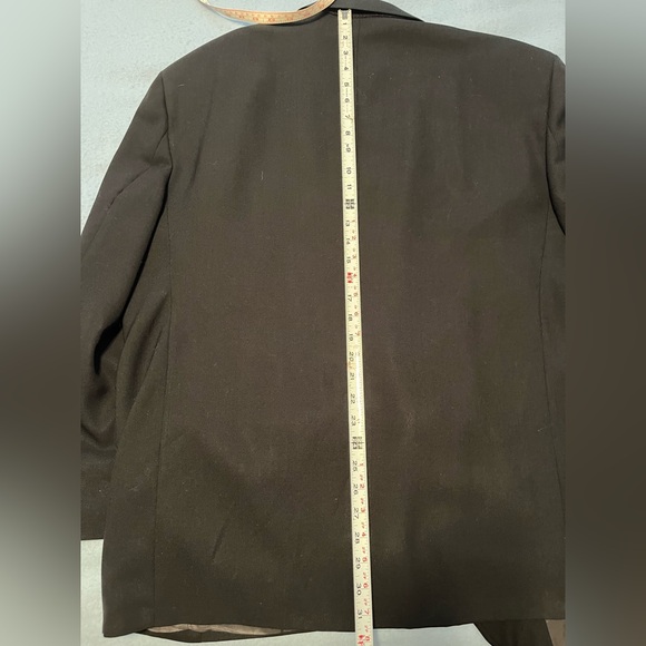 Big and Tall Black Blazer with Gold Buttons, Size 52R - Picture 7 of 7